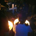 Candles after the ride of Silence